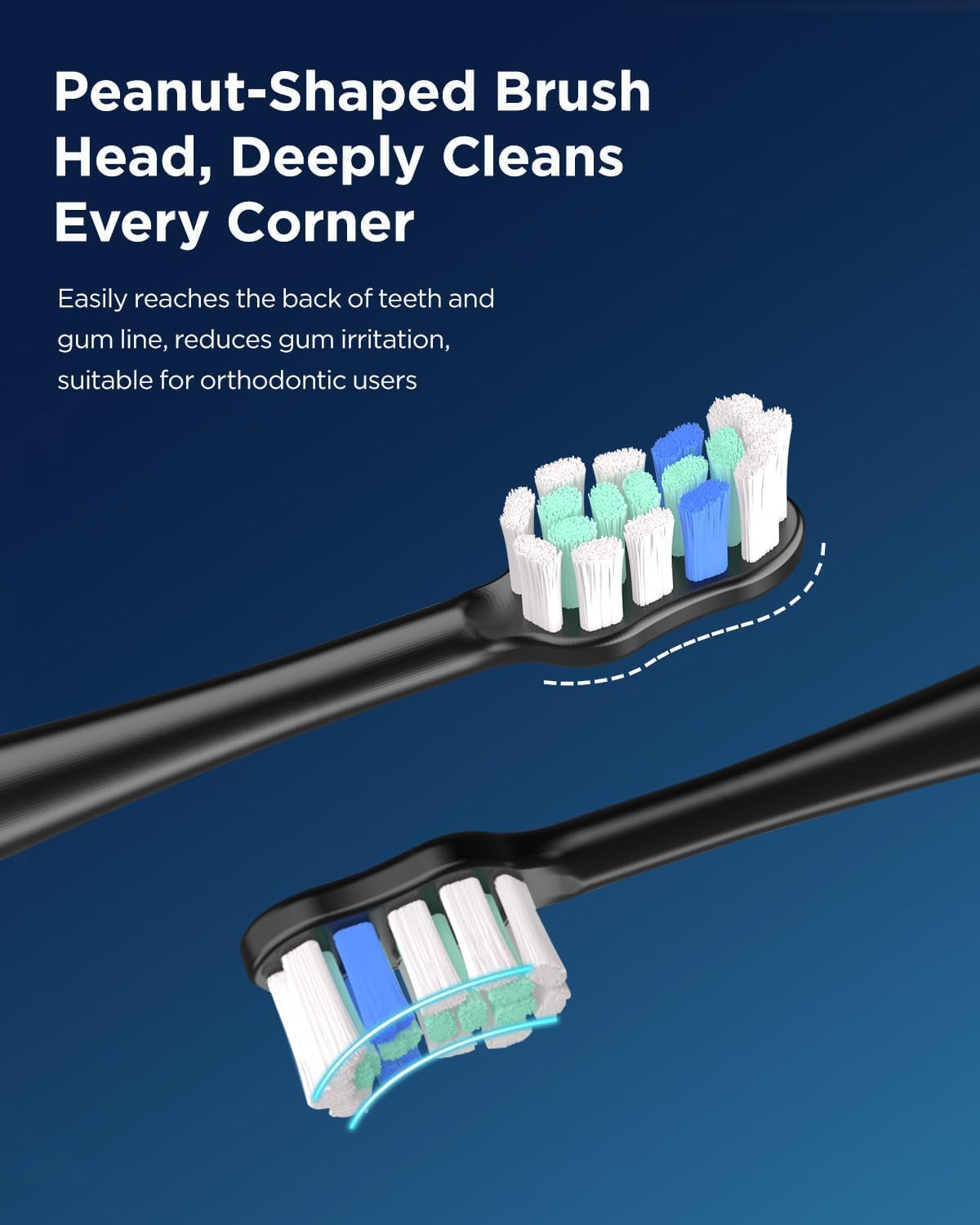 Thumbnail 4 de Electric sonic toothbrush with 8 heads