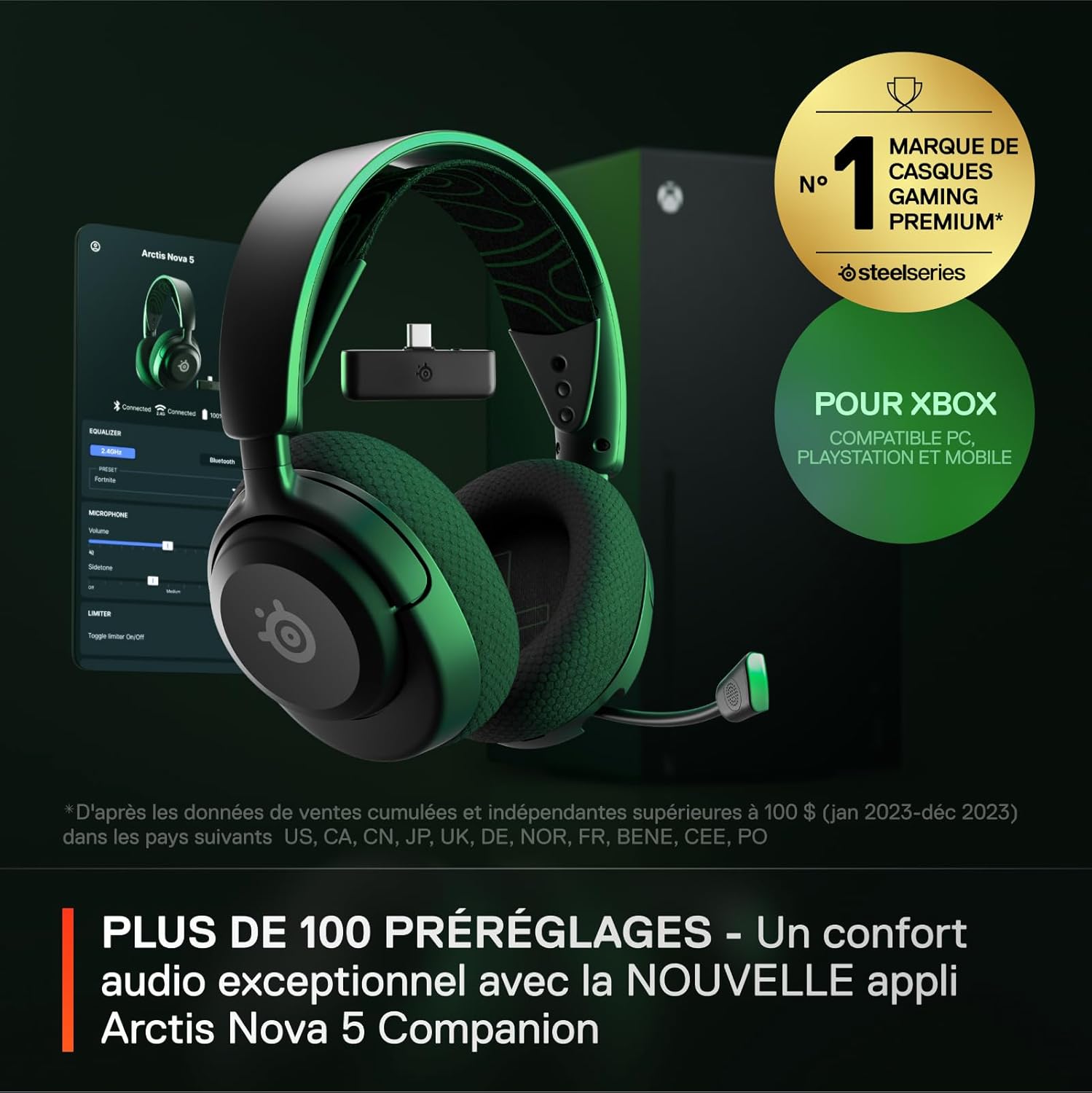 Detalle 2 de SteelSeries Arctis Nova 5X Casque gaming 60h