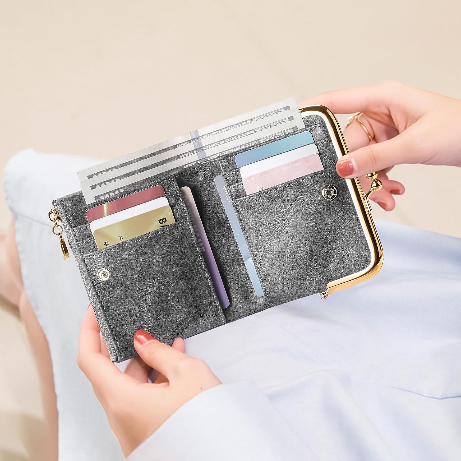 Thumbnail 4 de FALAN MULE RFID purse wallet 12 x 10 cm