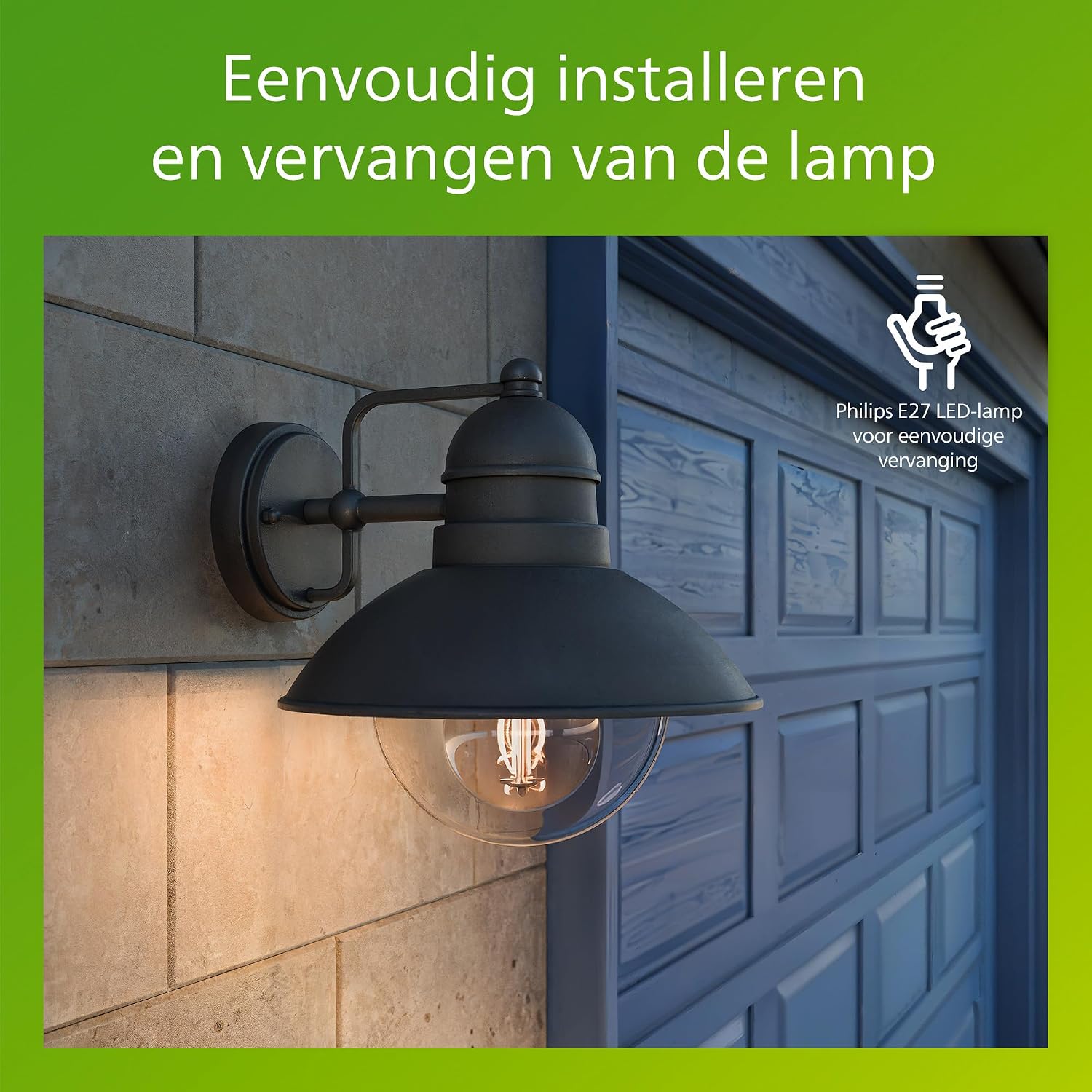Thumbnail 4 de Philips Hoverfly buitenwandlamp, zwart aluminium, E27 en IP44