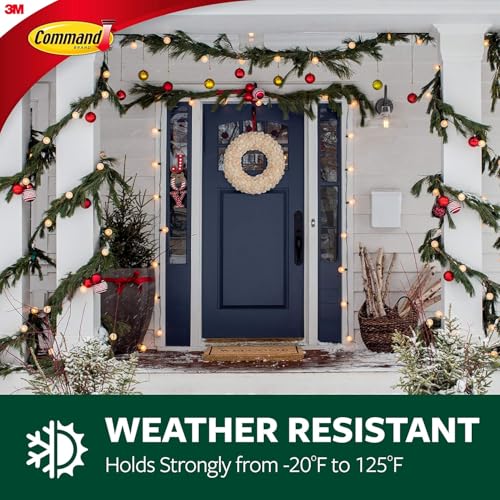 Thumbnail 4 de Command Large Outdoor Brushed Nickel Metal Hook with 2 Adhesive Strips