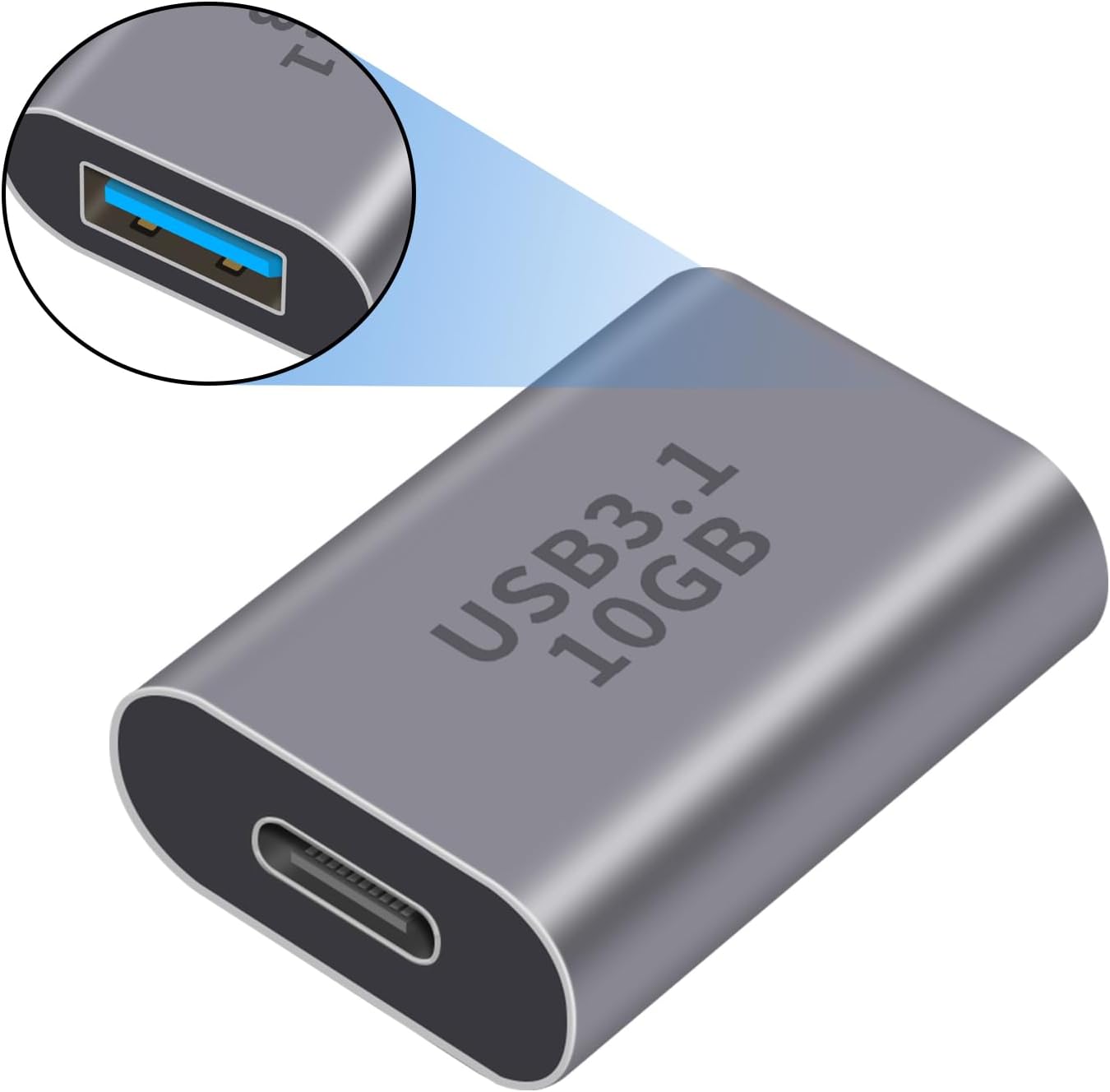 Detalle 1 de Duttek Adaptateur USB C 10 Gbps 🔌