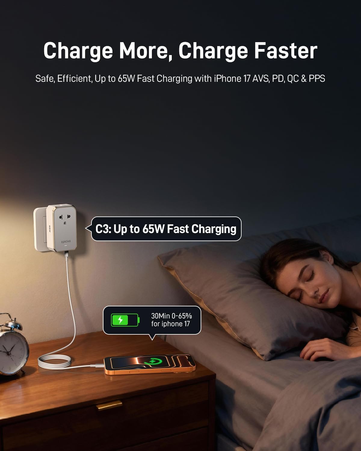 Thumbnail 6 de EPICKA Air UTA513N065 65W Universal Travel Adapter with USB-C PD