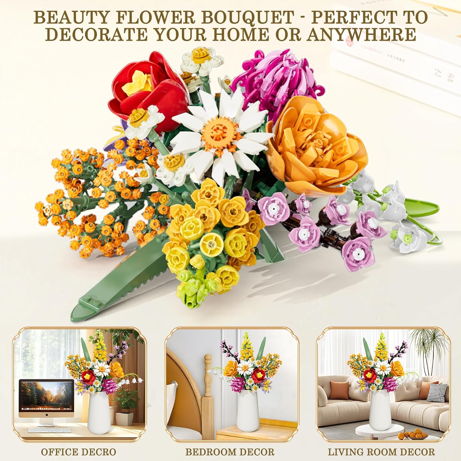 Thumbnail 6 de Blumen Bausteine Set 1070 Teile