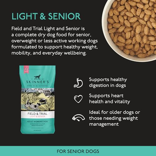Detalle de Skinner’s Field & Trial Light & Senior Complete Dry Dog Food (15kg) for Older, Overweight or Less Active Dogs