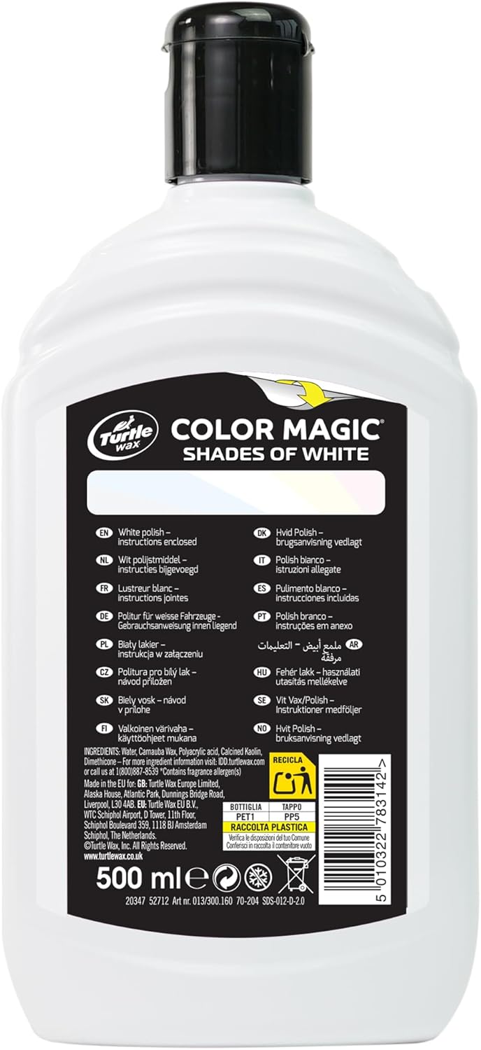 Thumbnail 6 de Turtle Wax 52712 Color Magic Car Polish – Ripristina colore e brillantezza bianco, 500 ml
