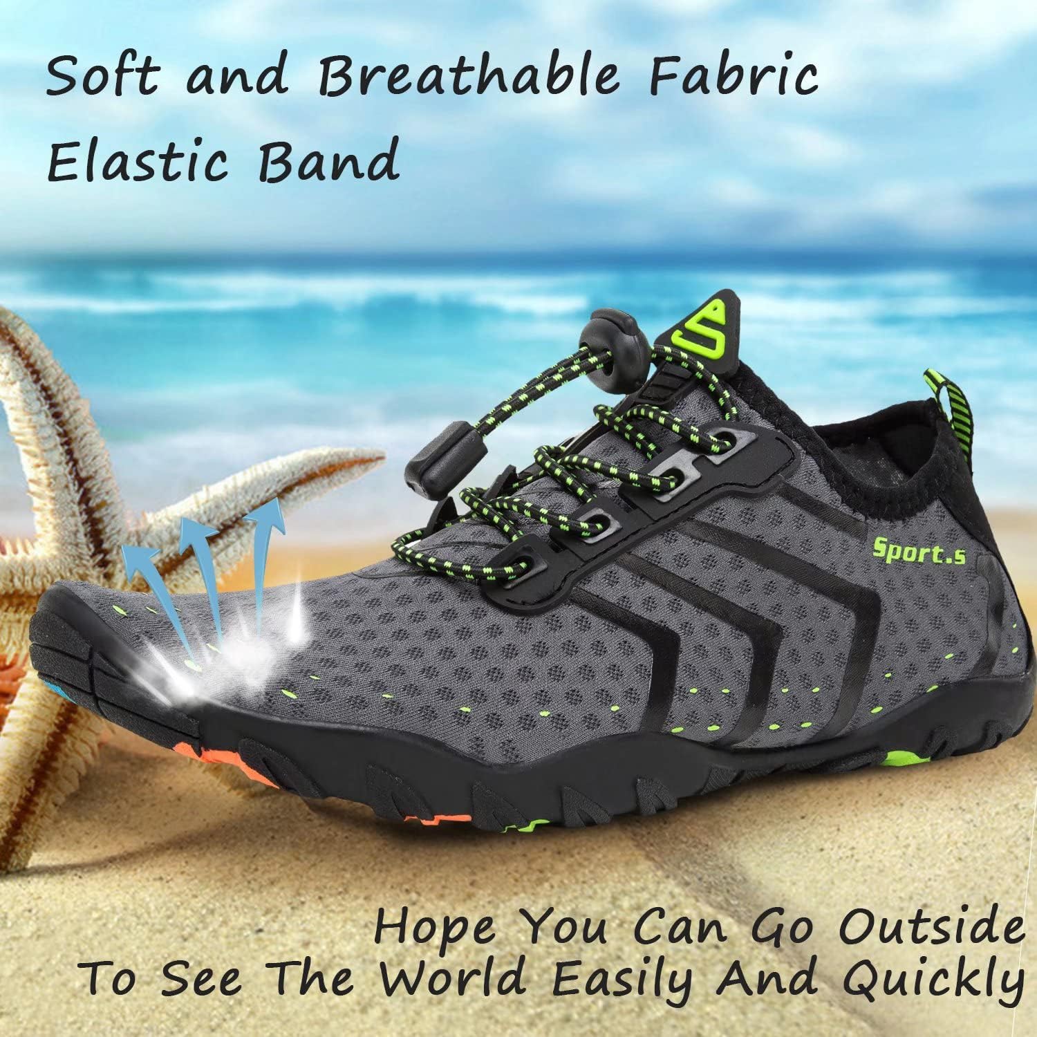 Detalle de YALOX Water Shoes: Breathable Comfort for Water Activities
