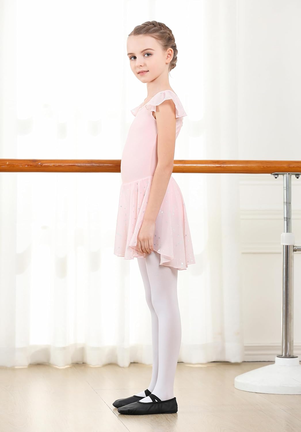 Thumbnail 4 de Girls Ballet Leotard 4Ruffle Shiny Dance