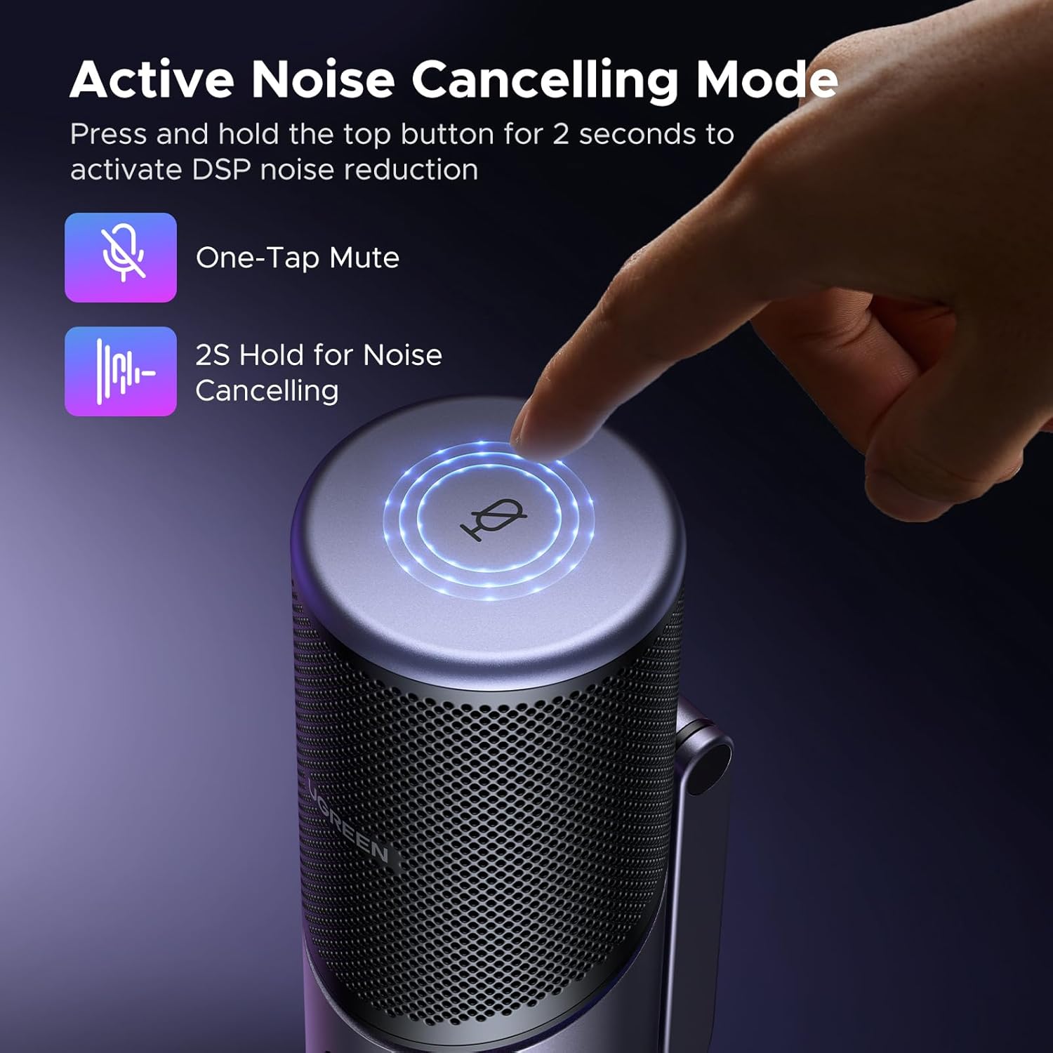 Thumbnail 3 de UGREEN USB Microphone 24bit/96kHz Gaming condenser mic