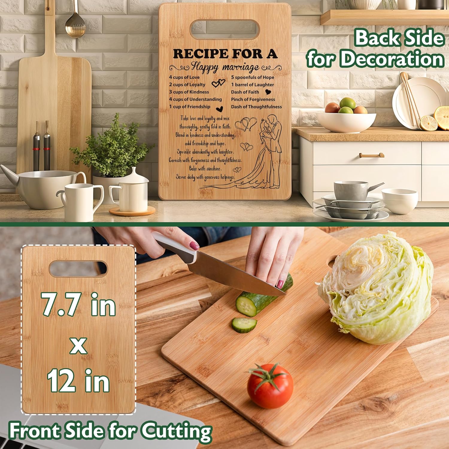 Detalle 2 de Wedding Gift for Couple 2026 cutting board