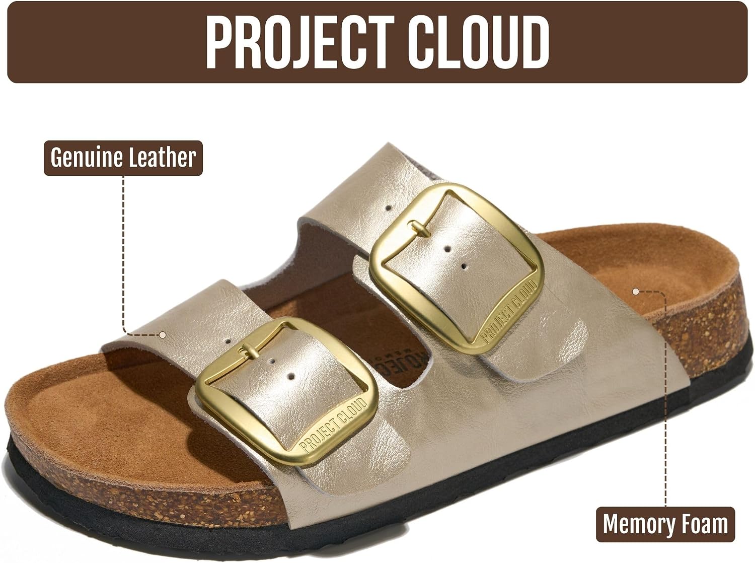 Thumbnail 1 de Project Cloud Santorini Leather Sandals 2026