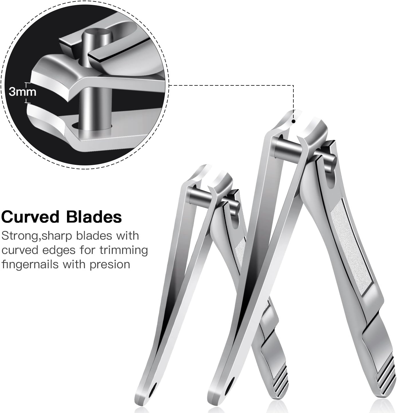 Detalle de Set Tagliaunghie Professionale 2 pezzi per mani e piedi ✂
