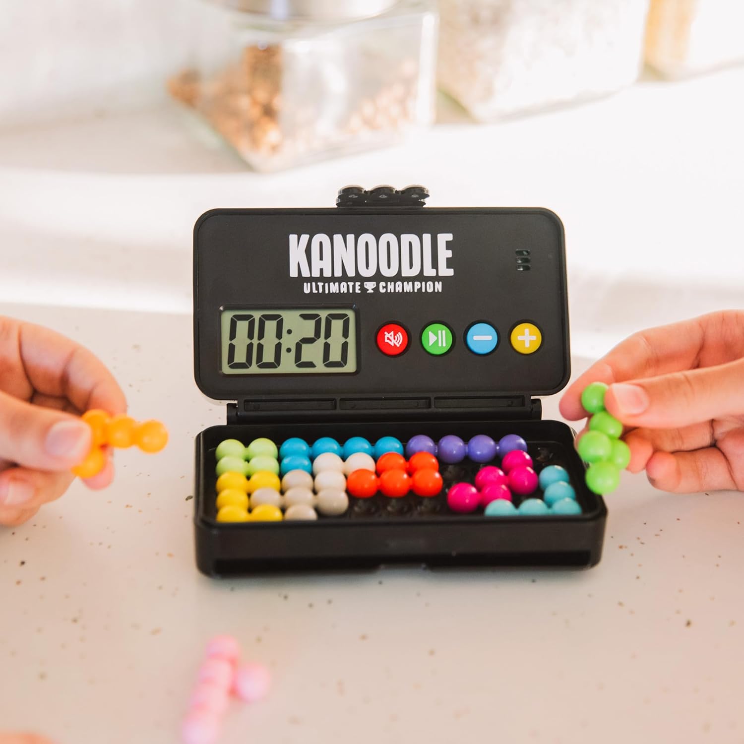 Detalle de Learning Resources Kanoodle Ultimate Champion puzzelspel met 500 uitdagingen en timer