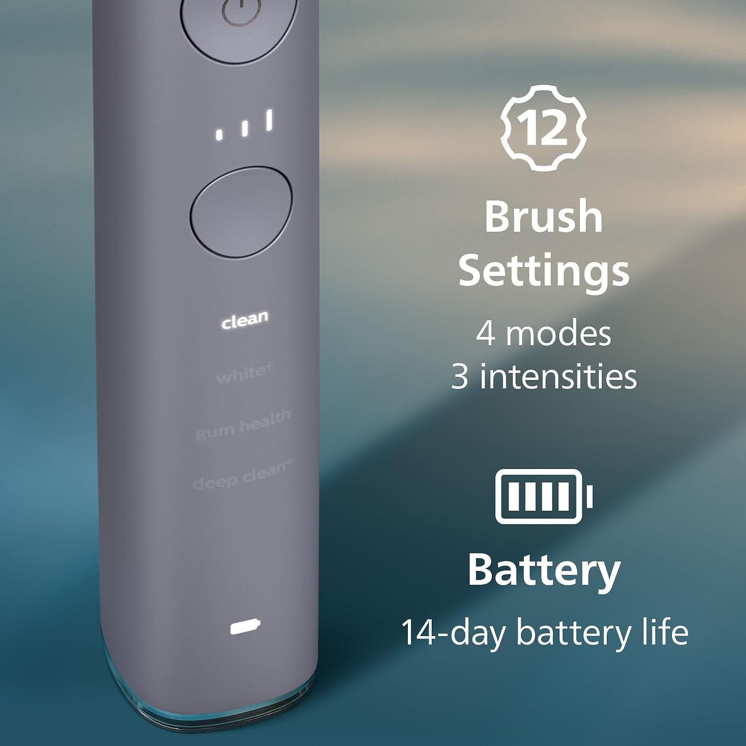 Thumbnail 6 de Philips Sonicare DiamondClean Smart 9300 Electric Toothbrush (HX9903/45) with App and Pressure Sensor