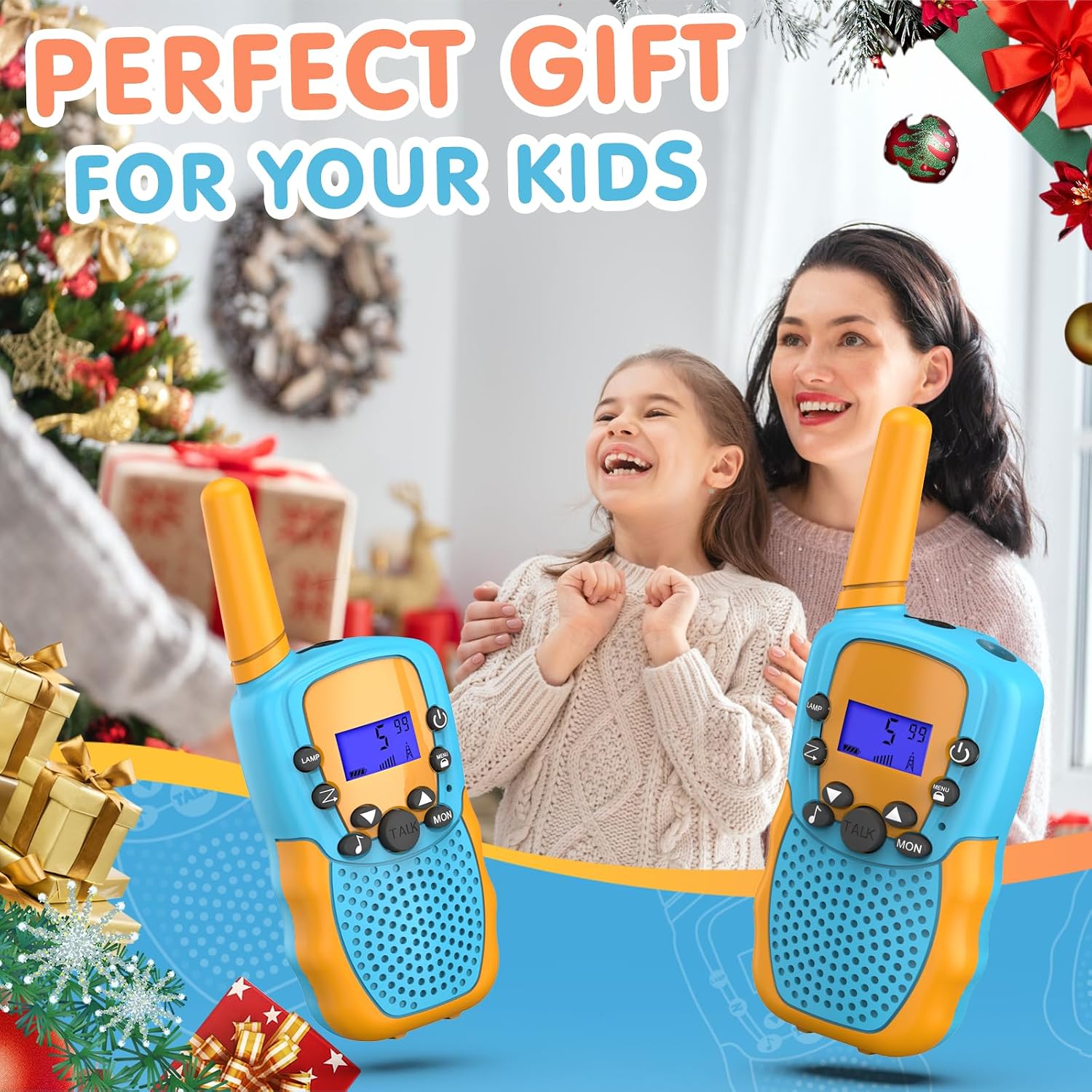 Detalle 2 de Kearui Walkie Talkie Kinder 90 g mit 8 Kanälen