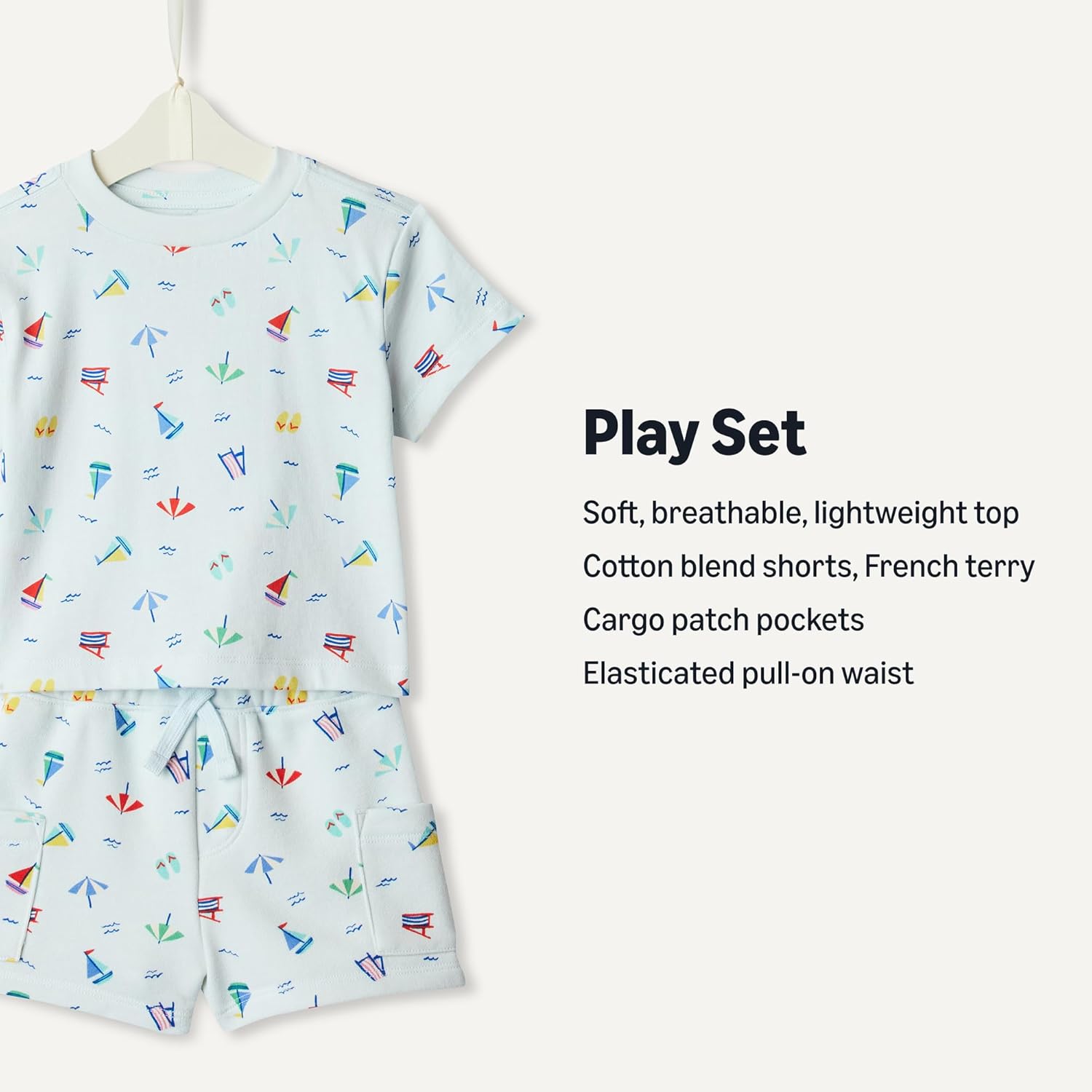 Thumbnail 2 de Amazon Essentials x Sofia Grainge Babies, Toddlers, and Boys' T-Shirt and Short Play Set, Multipacks