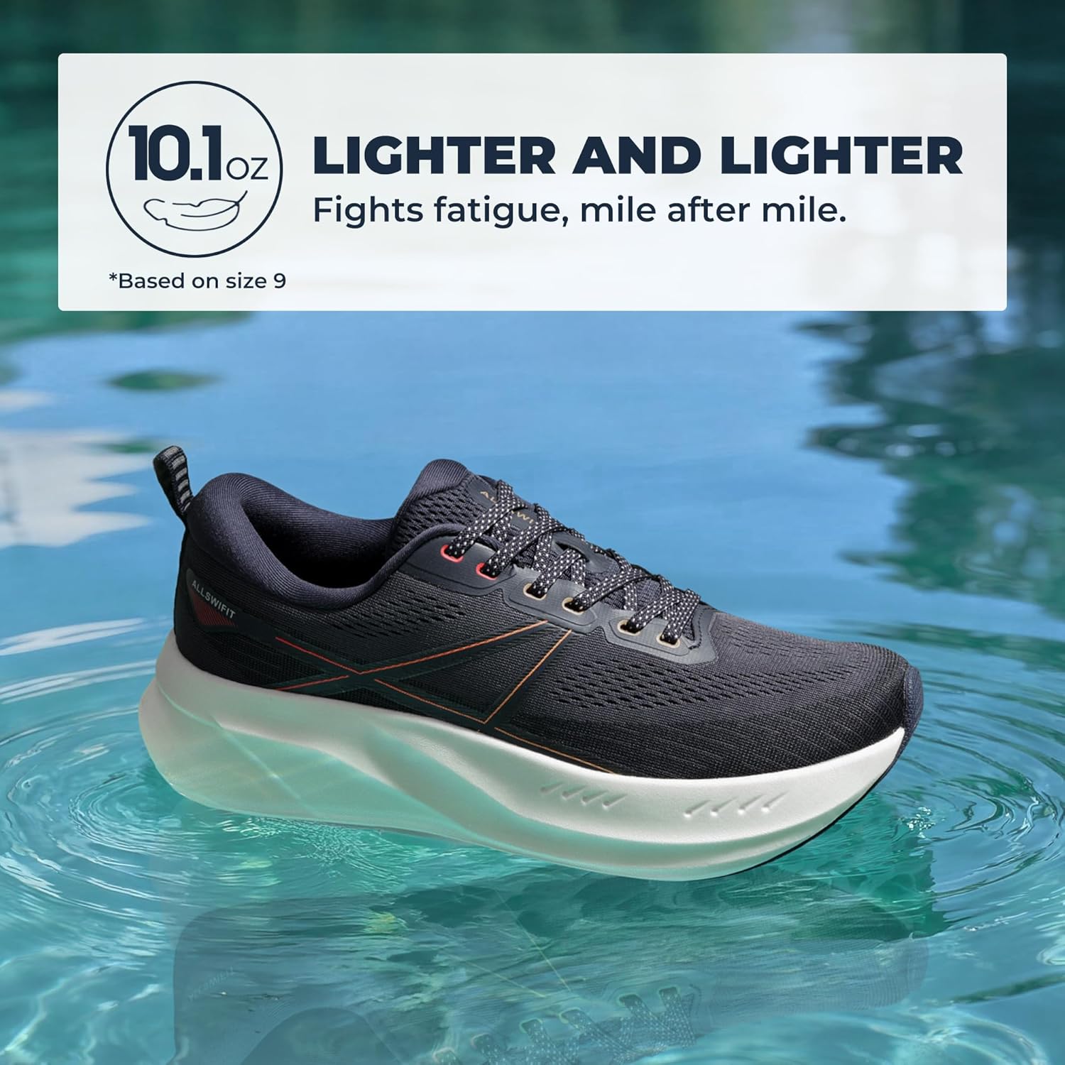 Detalle 2 de ALLSWIFIT Men’s Road Running Shoes Cushion Tennis Shoes (Active5K)