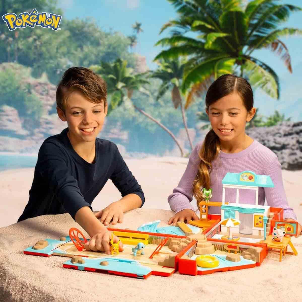 Thumbnail 6 de Pokémon Beach Battle Carry Case Playset with Pikachu battle figure