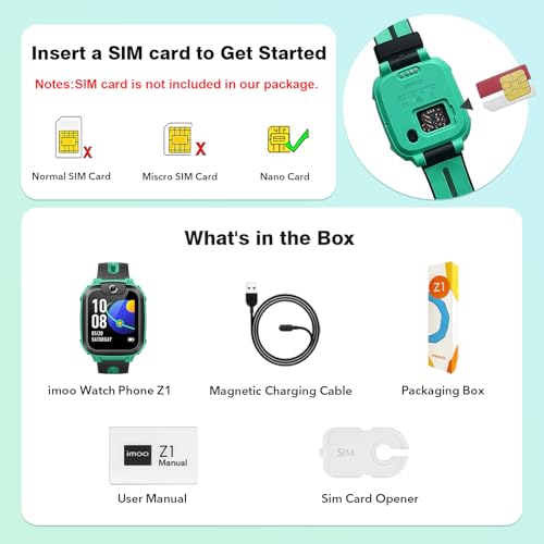 Thumbnail 8 de imoo Z1 Kids Smart Watch for Boys with GPS Tracker & Video Call, IPX8 Blue