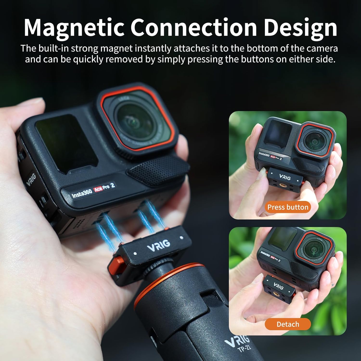 Thumbnail 3 de VRIG Magnetische Halterung für Insta360 Ace