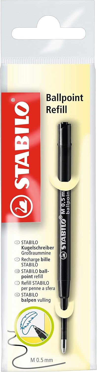 Detalle de STABILO Recharge – Lot x 10 recharges stylo bille STABILO pointball Noir