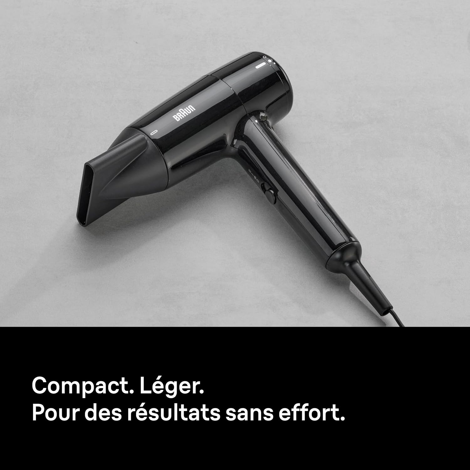 Detalle de Sèche-cheveux Braun HD1.5 BRHD150E compact et léger (1800W) avec concentrateur et air froid