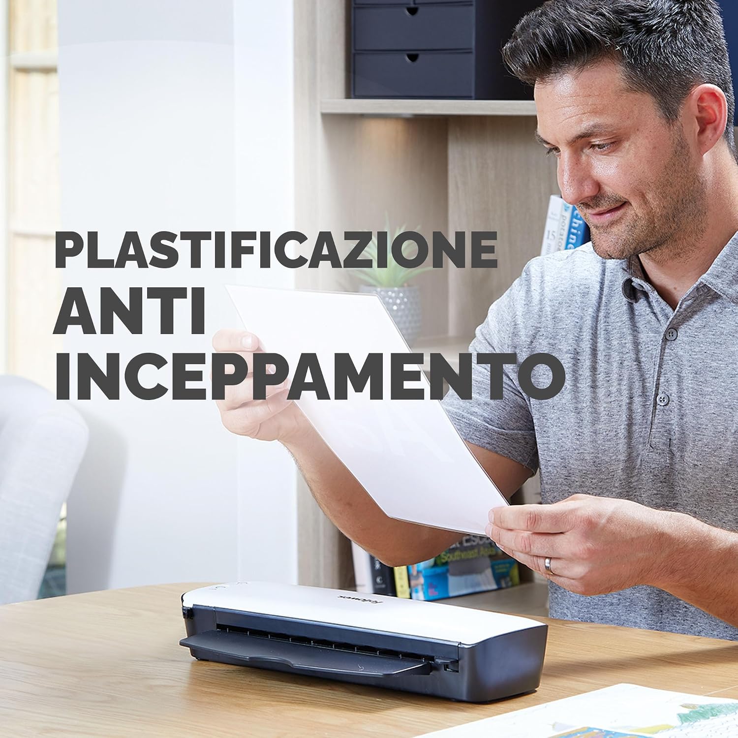 Detalle 2 de Fellowes Plastificatrice Sola A3: plastificazione domestica fino a 125 µm, leva di sblocco e modalità riposo