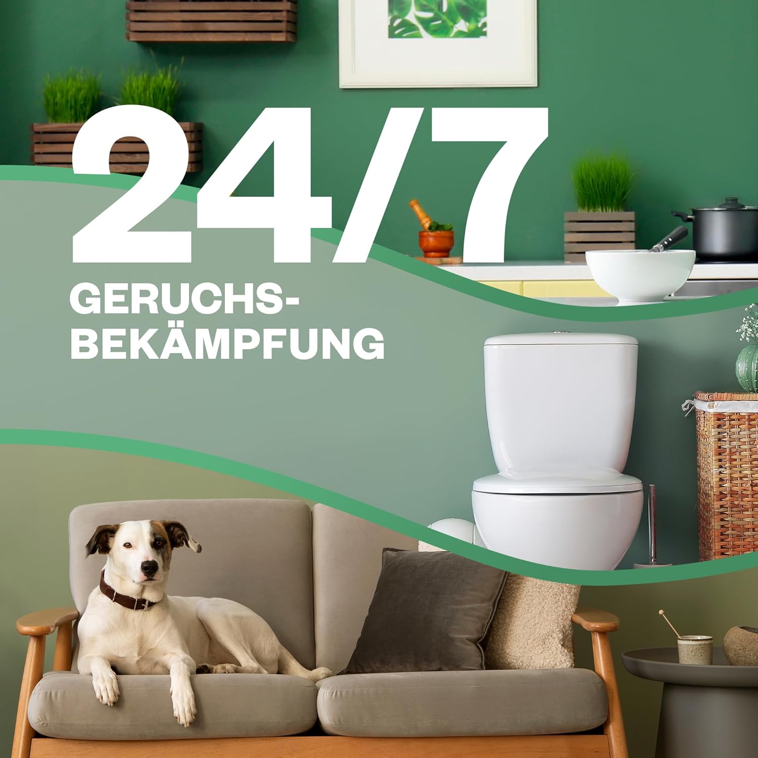 Thumbnail 4 de Air Wick Active Fresh Wasserbasierter Lufterfrischer Jasminblüte – 4 x 228 ml Nachfüller