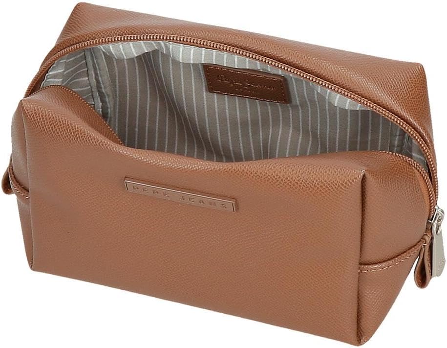 Detalle 2 de Pepe Jeans Elia Neceser Marrón 17,5x10,5x9,5 cm