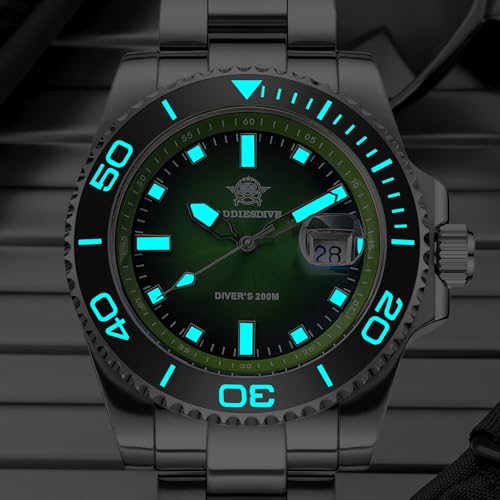 Detalle 2 de ADDIESDIVE AD2089, montre de plongée à quartz 200 m, lunette céramique