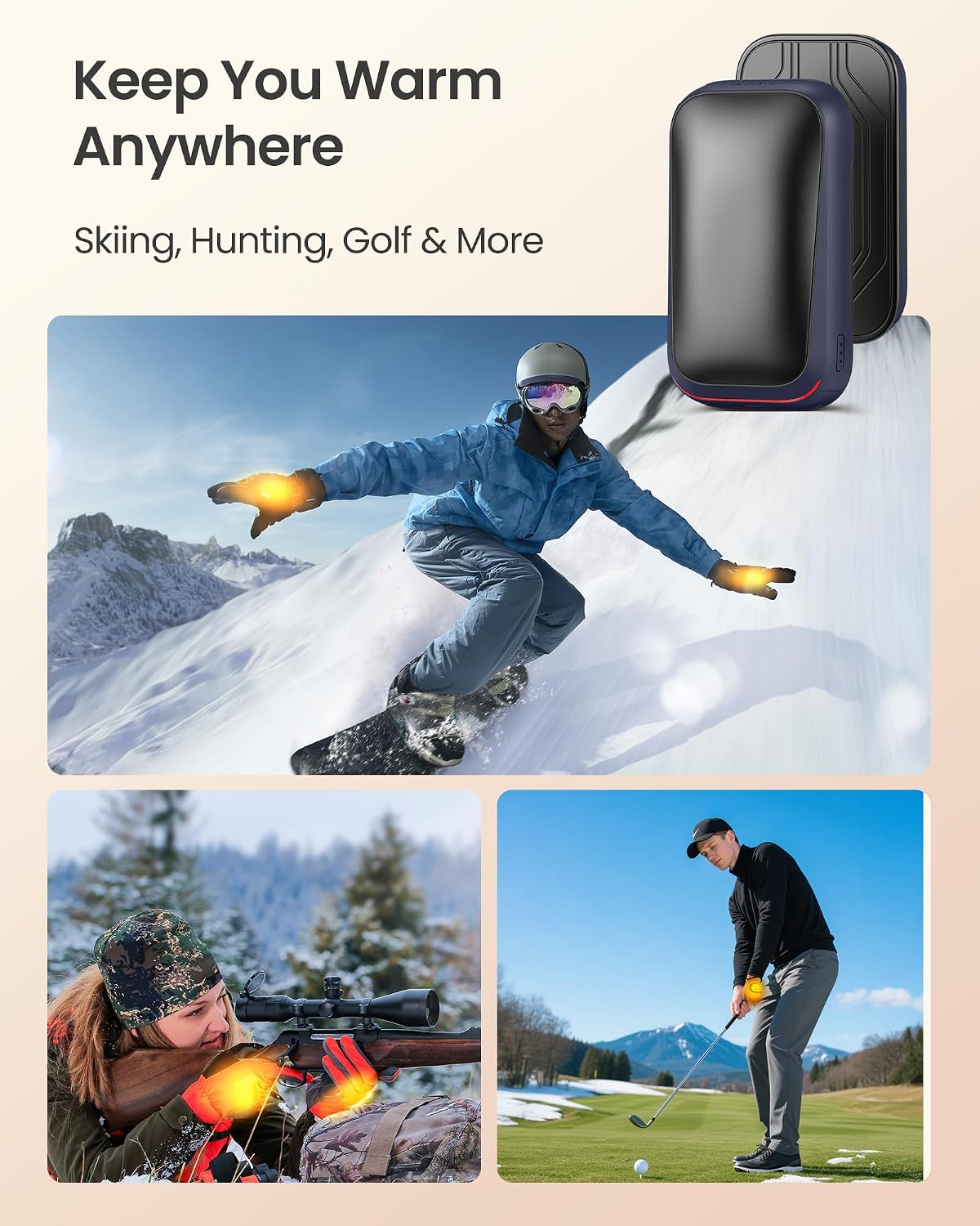 Detalle de Gaiatop Magnetic hand warmers 2-pack