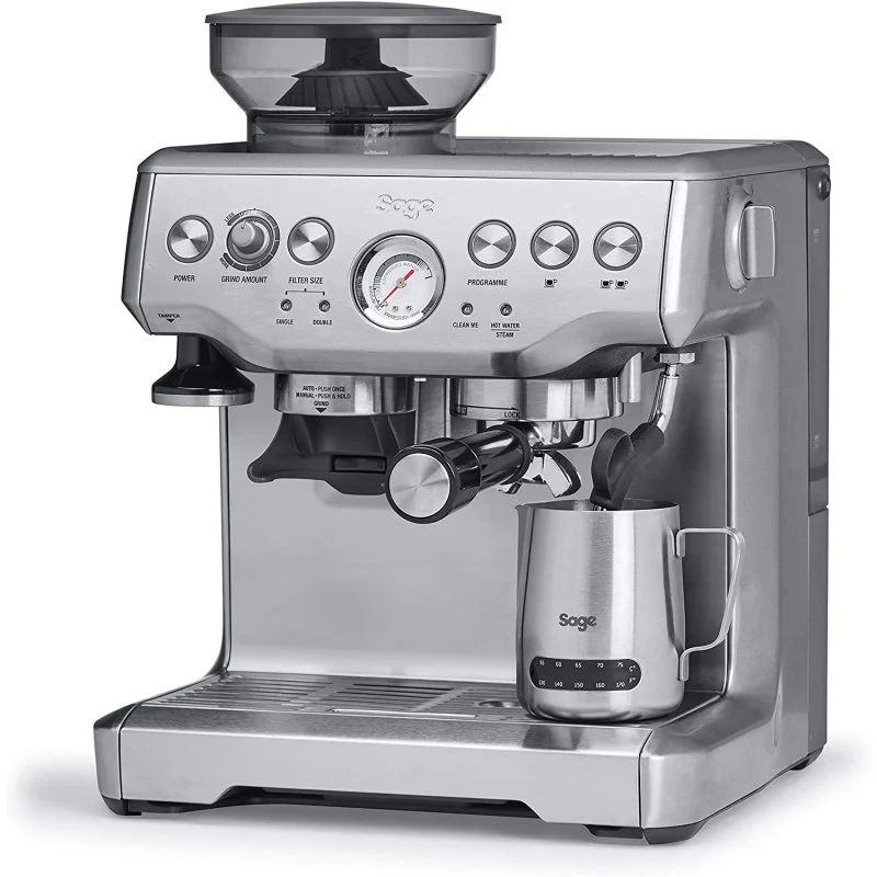 Detalle 2 de Sage The Barista Express: Cafetera express 15 bares y 1850W para barista en casa