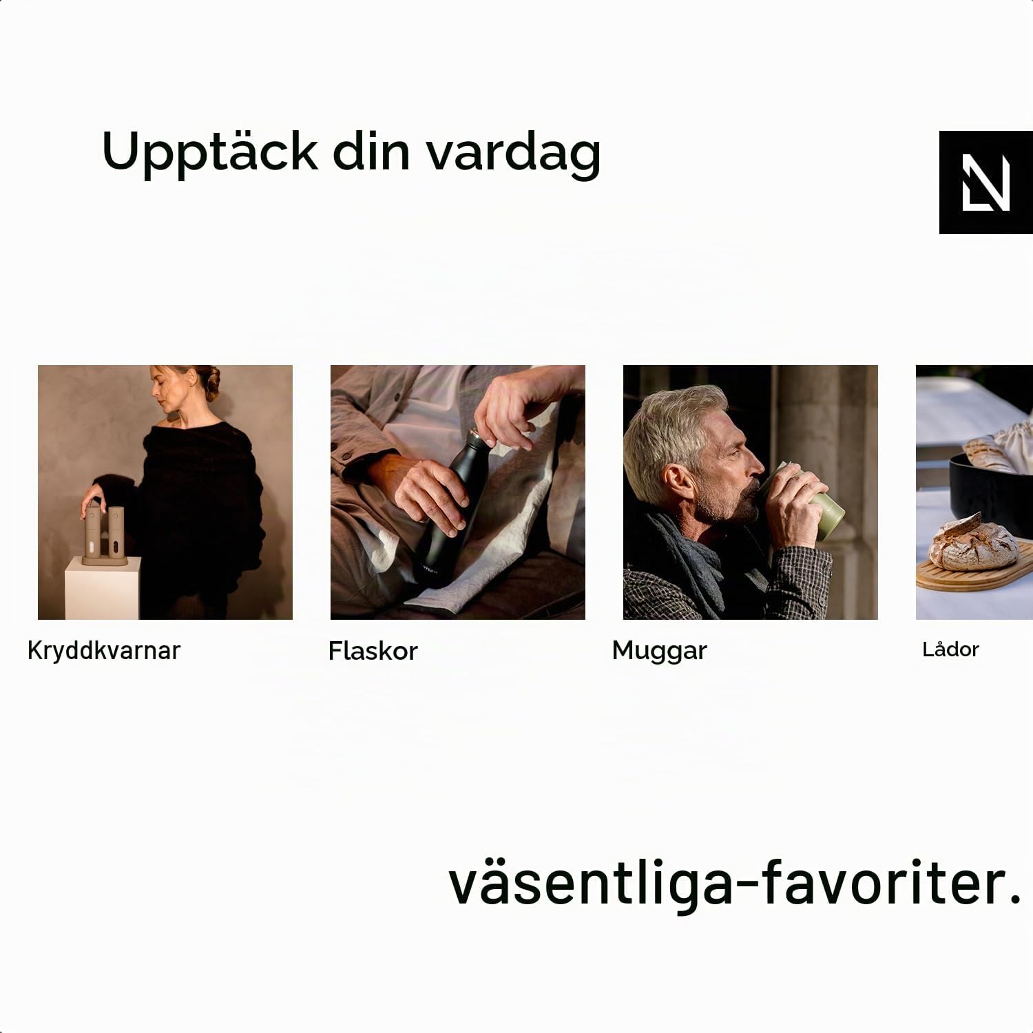 Detalle 2 de LARS NYSØM Glæde brödlåda i metall med bambulock och ventilationshål