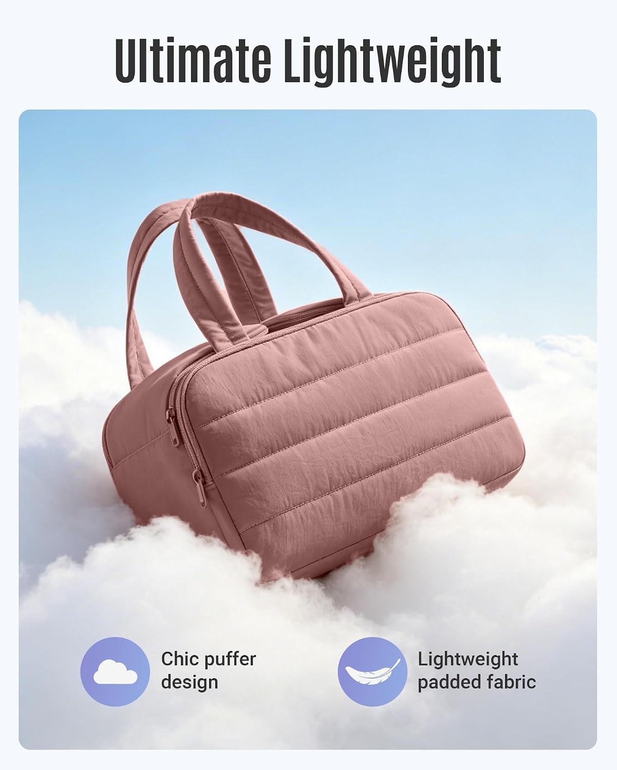 Thumbnail 6 de LIGHT FLIGHT Travel Toiletry & Wash Bag: Lightweight, Large, Dark Pink