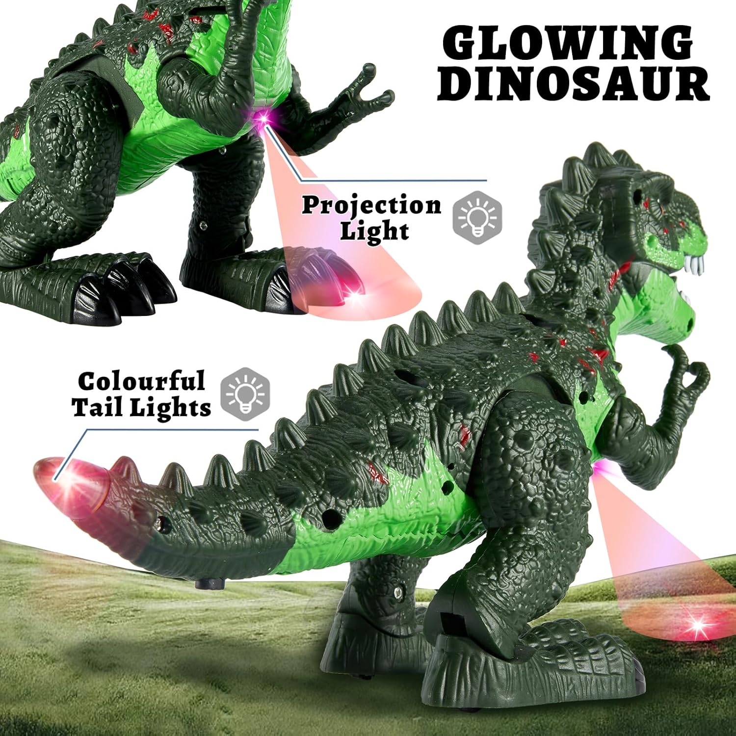 Detalle 2 de TOEY PLAY Walking T‑Rex toy 1 roar