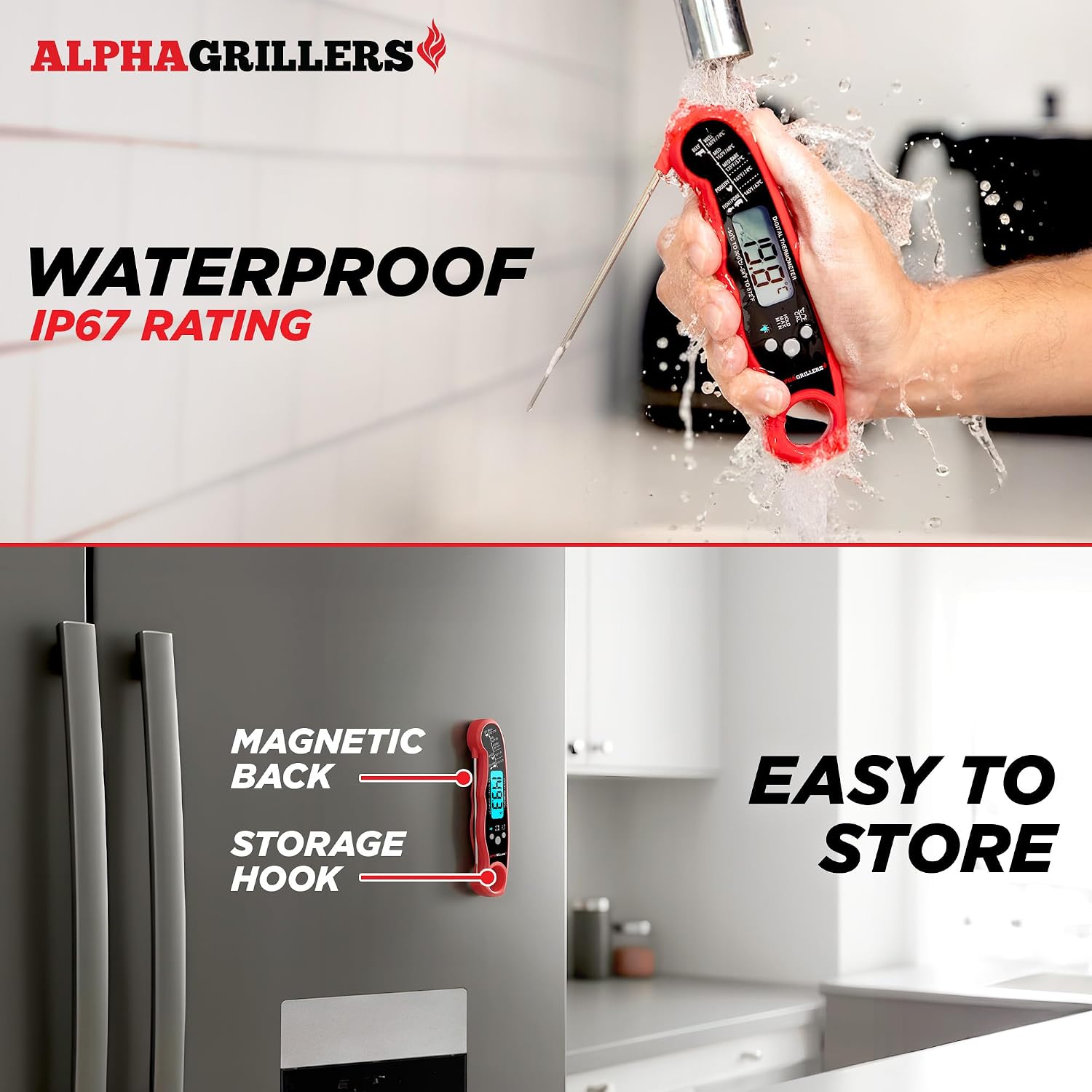 Thumbnail 4 de Instant-Read Magnetic Meat Thermometer 🍖