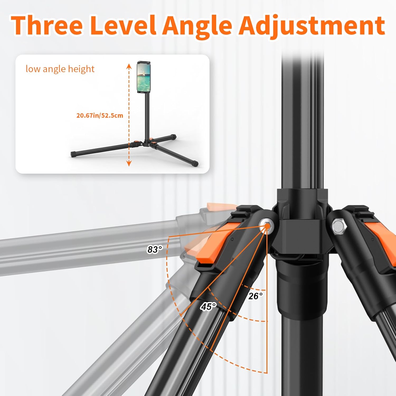 Thumbnail 3 de XXZU 72in Tablet Floor Stand Tripod for 4.7–13” devices