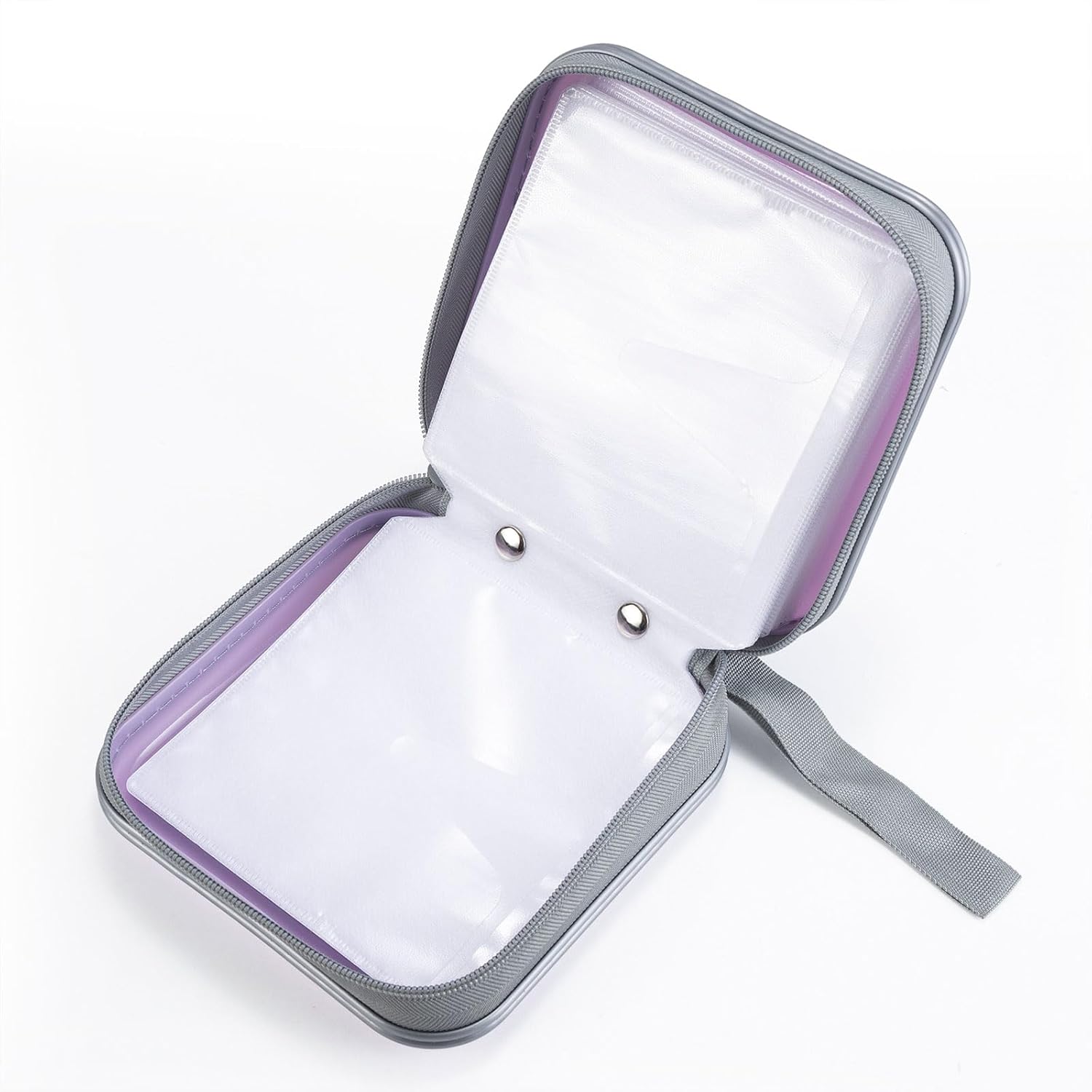 Thumbnail 3 de LIOVODE 48 Capacity DVD Case – Lavender Portable CD/DVD Wallet for Car