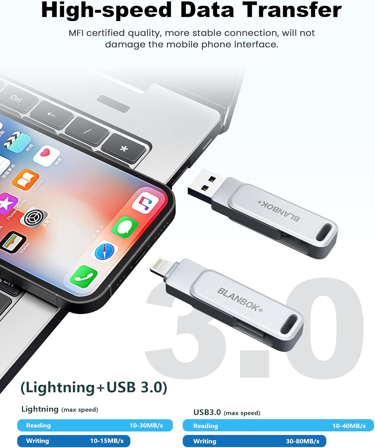 Thumbnail 4 de MFi Certified 256GB iPhone Flash Drive