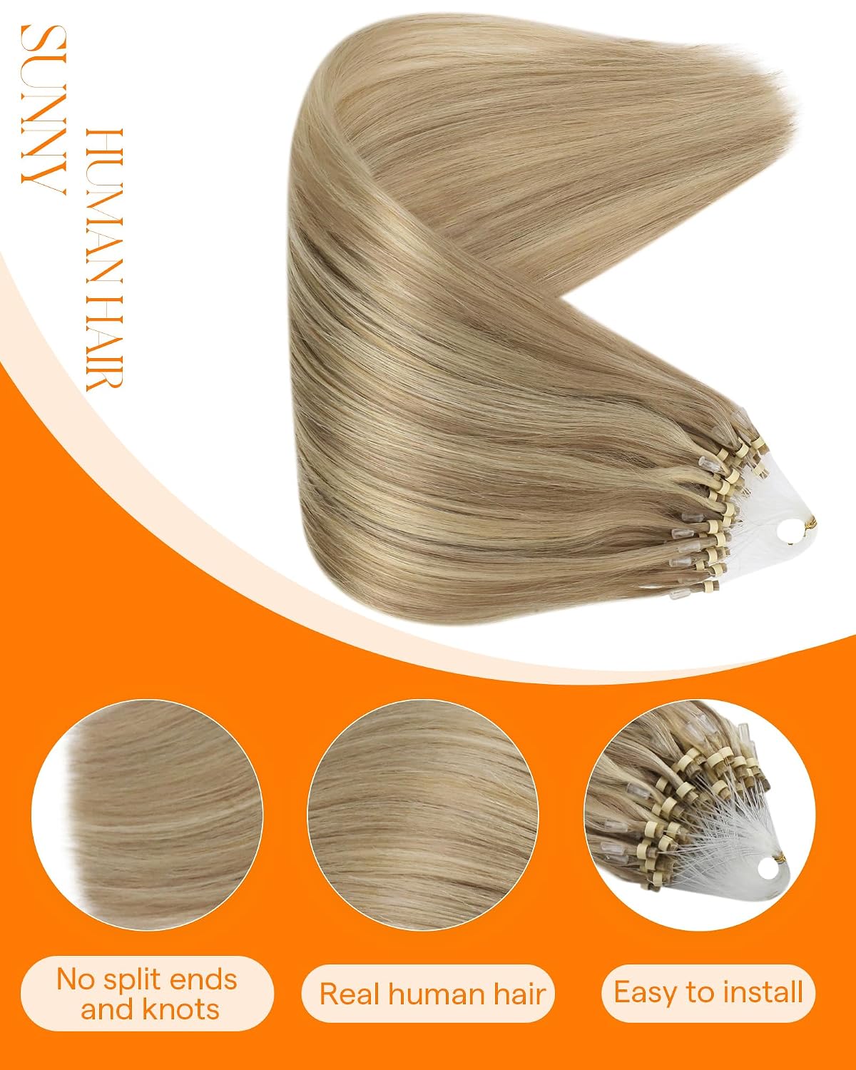 Detalle 2 de Sunny Hair Micro Link 24-inch 57g Extensions