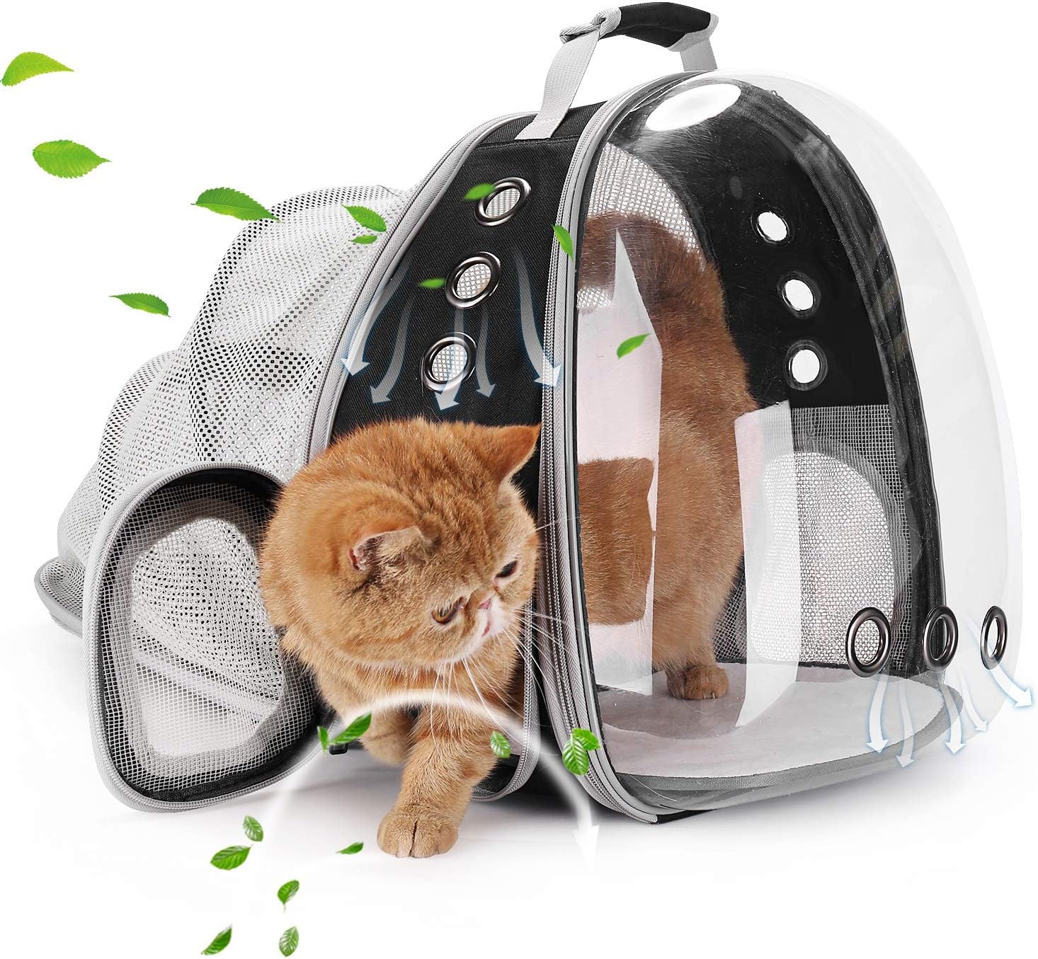 Detalle de Lollimeow Cat Carrier Backpack, 14 lb Capacity