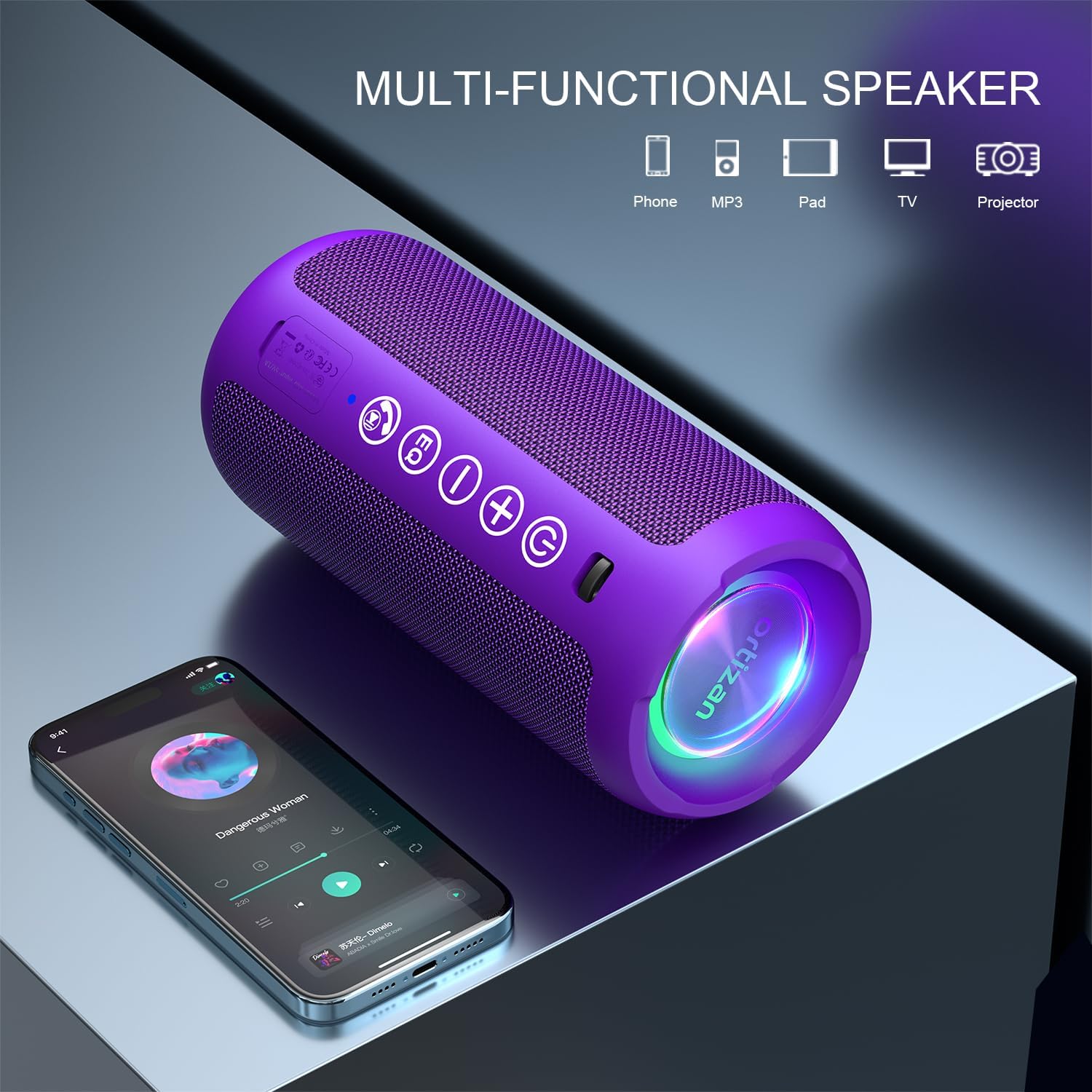 Detalle 2 de Ortizan Portable Bluetooth Speaker 24W