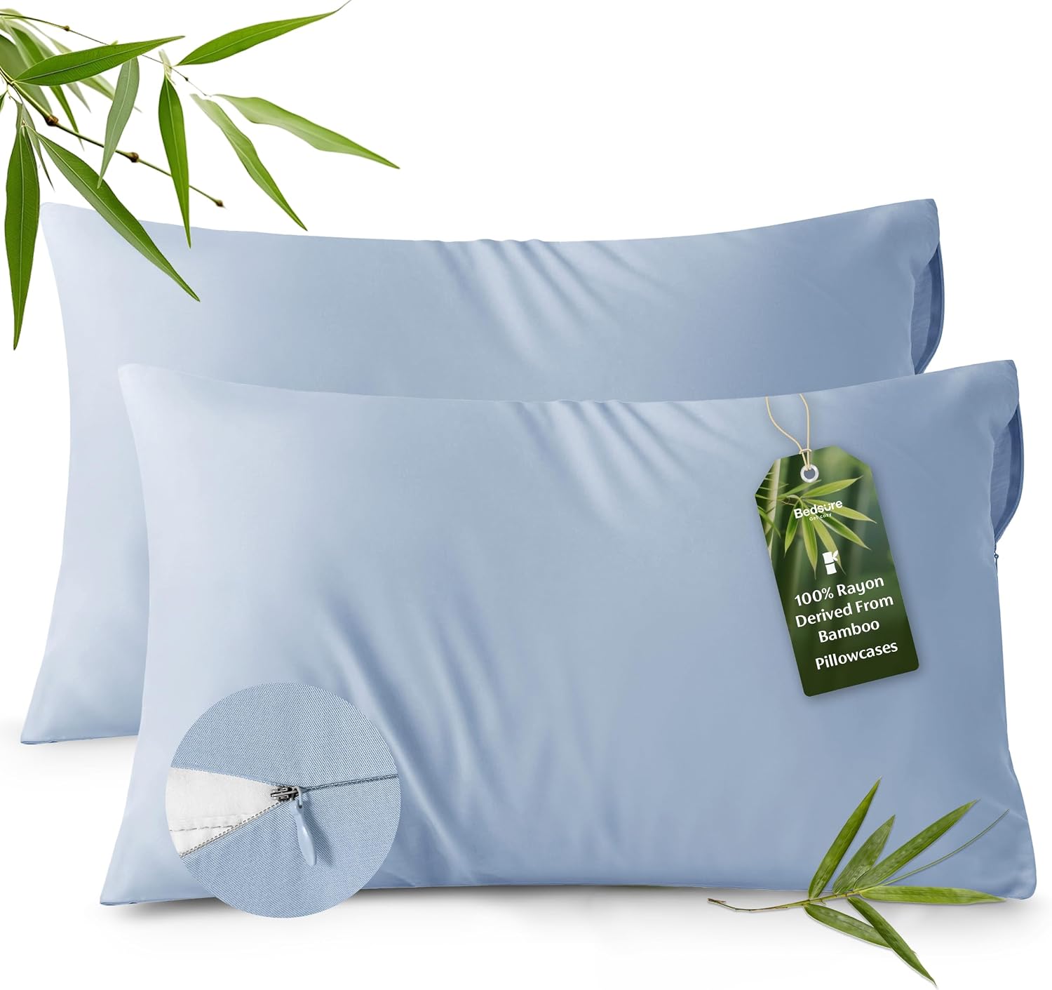 Detalle de Bedsure Pillowcases, 20x30 Inches