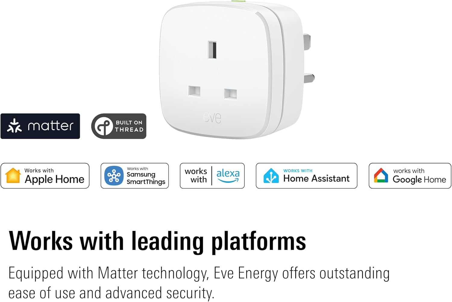 Detalle 2 de Eve Energy Matter UK Smart Plug