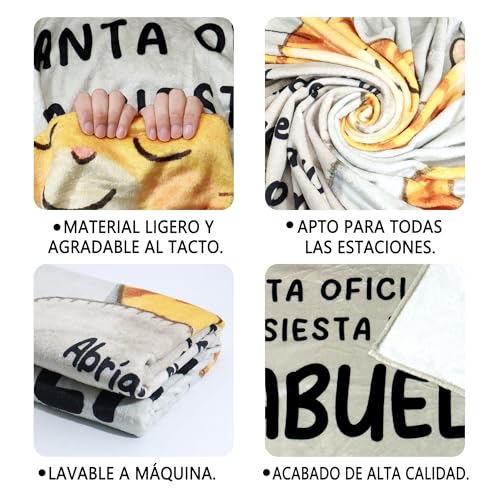 Thumbnail 4 de Amorea La Manta Oficial de la Siesta de mamá — manta de franela para regalar el Día de la Madre y cumpleaños