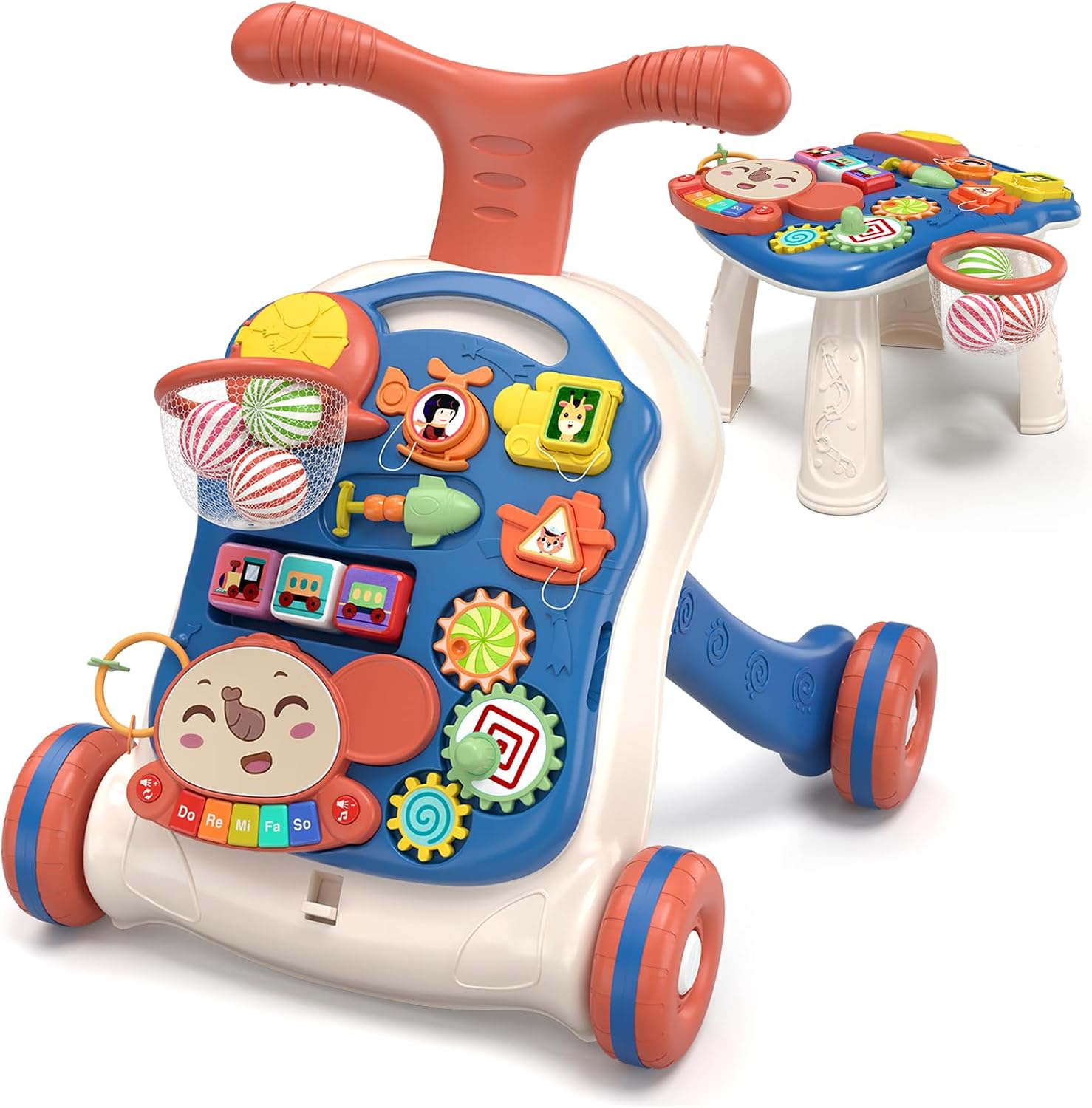 Detalle de QDRAGON 6038 3-in-1 Toddler Push Walker with Detachable Activity Panel