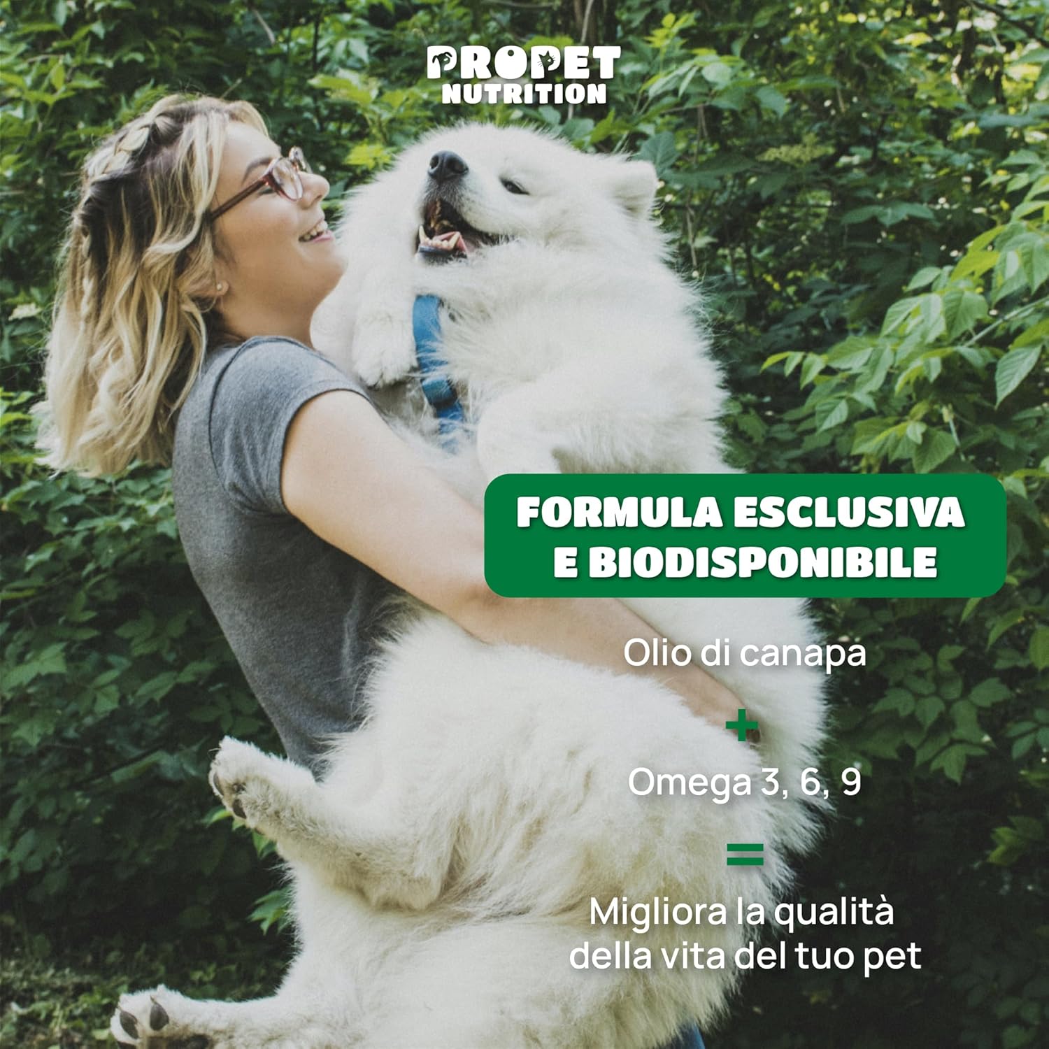 Detalle de Olio di canapa per Cani e Gatti — 700 Gocce, 20000 MG di Acidi Grasssi Insaturi, Calmante Naturale