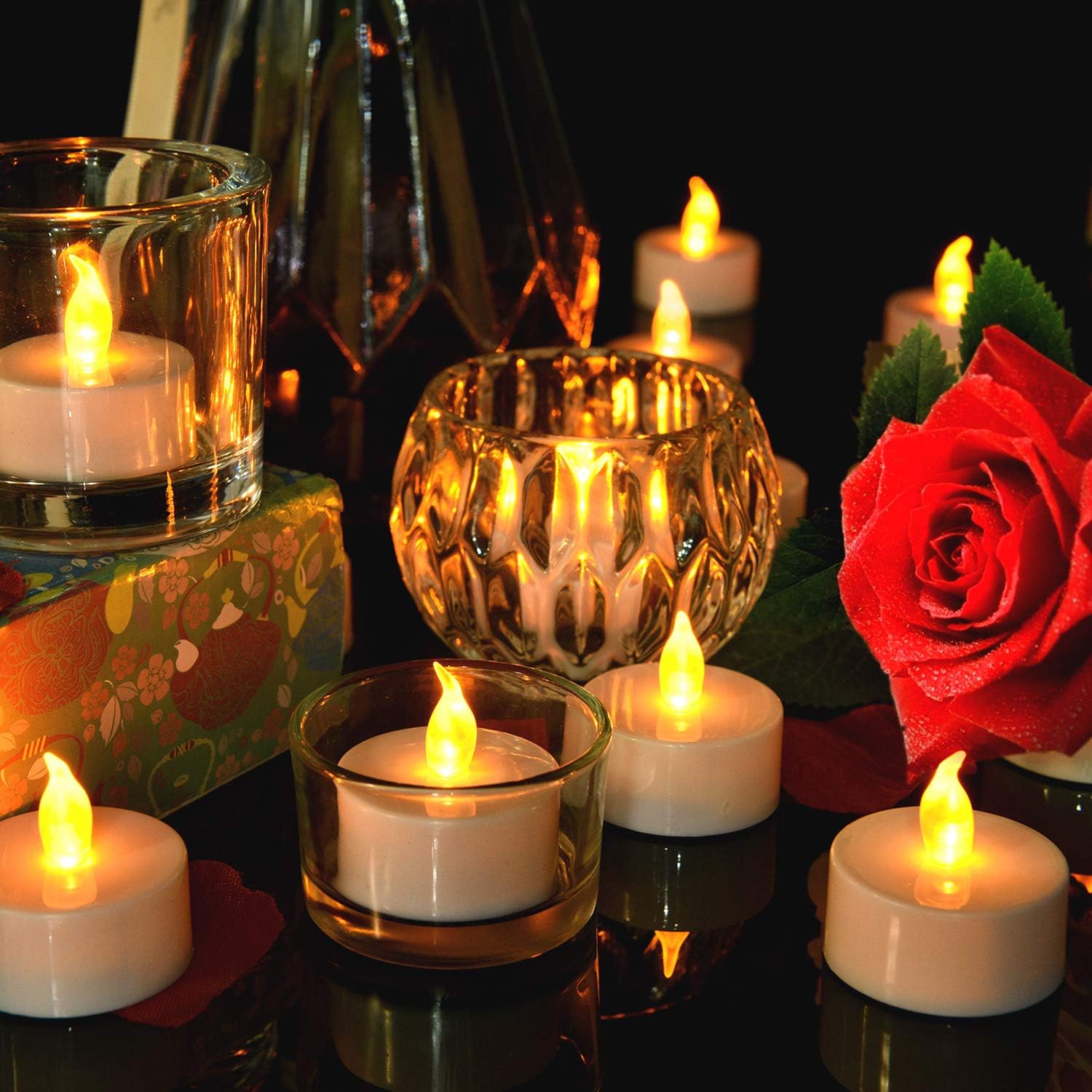 Thumbnail 3 de Aku Tonpa 50 Pack Realistic Flameless Tealight Candles 🕯