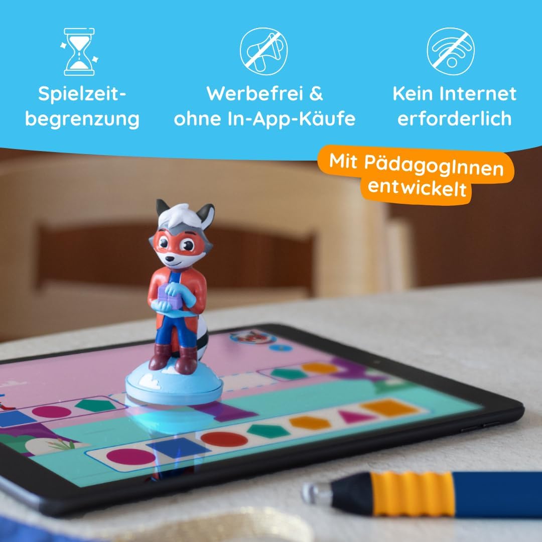 Detalle de Edurino Figur Robin: Geometrie- & Zahlenmuster-Lernspiel (ab 4 Jahren) inkl. App