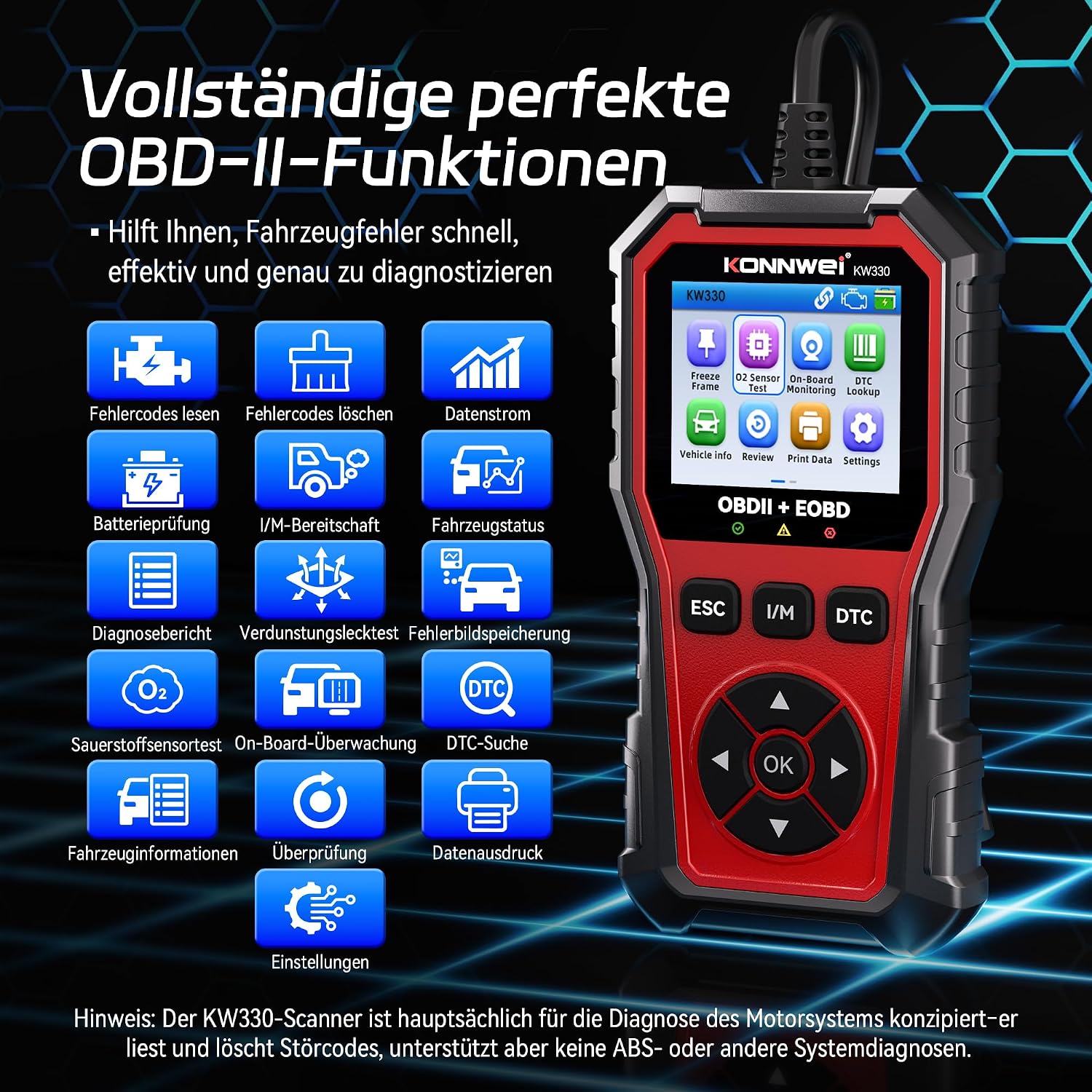 Detalle 2 de OBD2 Diagnosegerät Universal Auto Auslesegerät